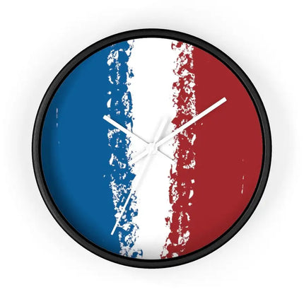 Uniquely You Wall Clock, Red White Blue Print