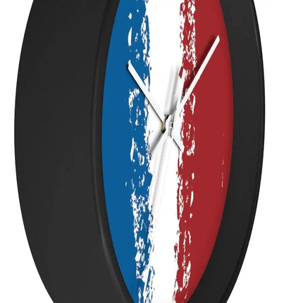 Uniquely You Wall Clock, Red White Blue Print