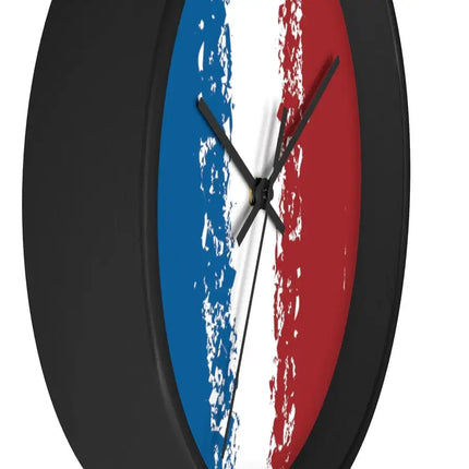 Uniquely You Wall Clock, Red White Blue Print