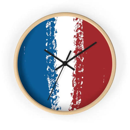Uniquely You Wall Clock, Red White Blue Print