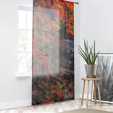 Uniquely You Window Curtain - Nature / Autumn Leaves Landscape Print