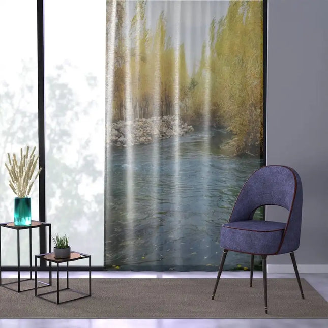 Uniquely You Window Curtain - Nature / Lake Landscape Print