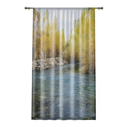 Uniquely You Window Curtain - Nature / Lake Landscape Print