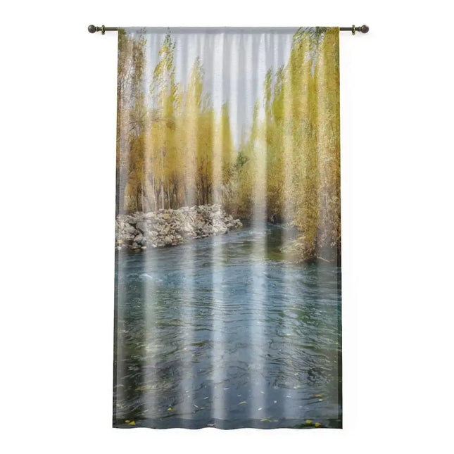 Uniquely You Window Curtain - Nature / Lake Landscape Print