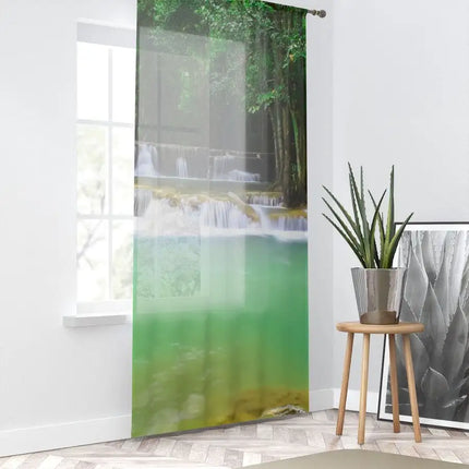 Uniquely You Window Curtain - Nature / Riverbank Landscape Print