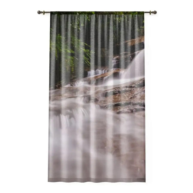 Uniquely You Window Curtain - Nature / Riverbank Landscape Print