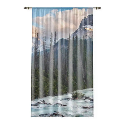 Uniquely You Window Curtain - Nature / Riverbank Landscape Print
