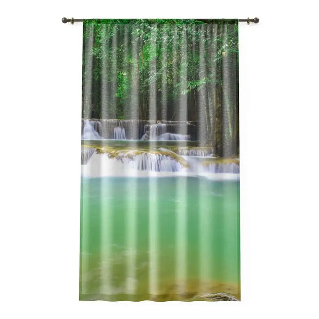 Uniquely You Window Curtain - Nature / Riverbank Landscape Print