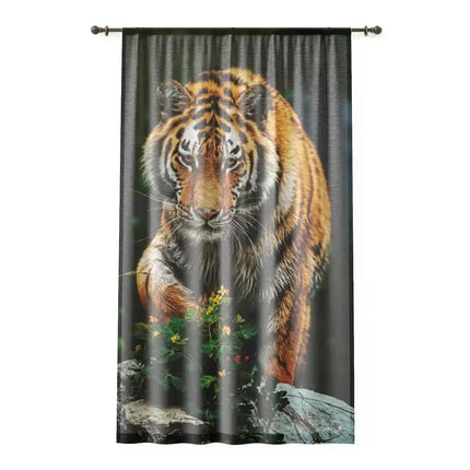 Uniquely You Window Curtain - Nature / Safari Landscape Tiger Print