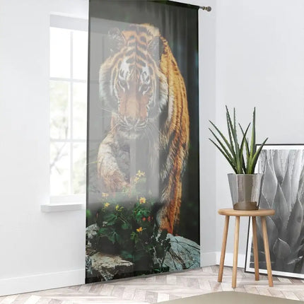 Uniquely You Window Curtain - Nature / Safari Landscape Tiger Print