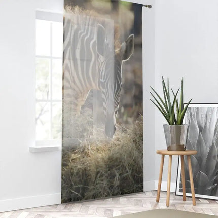 Uniquely You Window Curtain - Nature / Safari Landscape Zebra Print