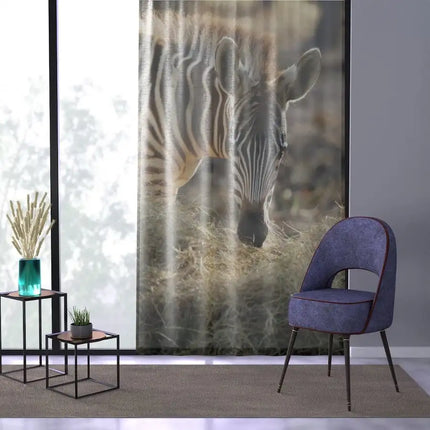 Uniquely You Window Curtain - Nature / Safari Landscape Zebra Print
