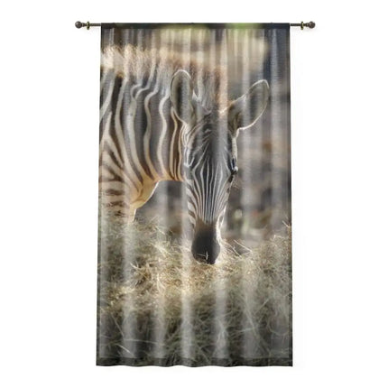 Uniquely You Window Curtain - Nature / Safari Landscape Zebra Print