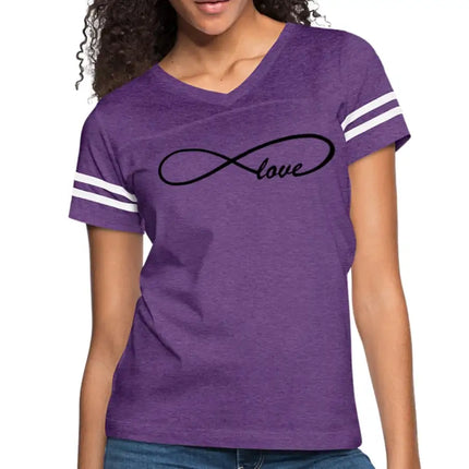 Uniquely You Womens Graphic Vintage Tee, Infinite Love Sport T-Shirt