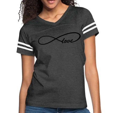Uniquely You Womens Graphic Vintage Tee, Infinite Love Sport T-Shirt