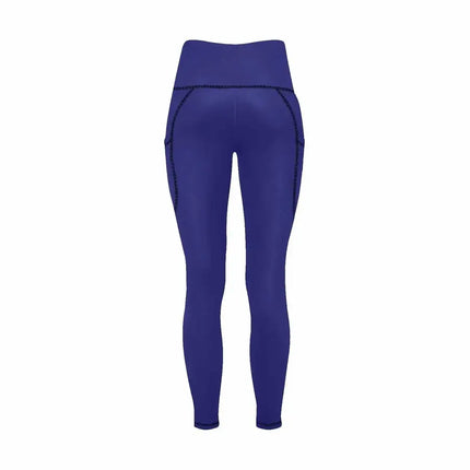 Uniquely You Womens Leggings with Pockets - Fitness Pants /  midnight blue