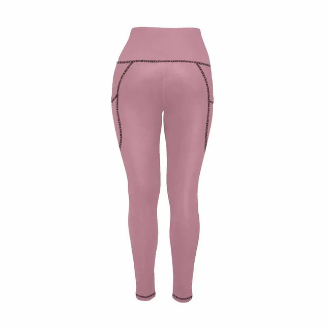 Leggings con bolsillos para mujer Uniquely You - Pantalones deportivos / puce red