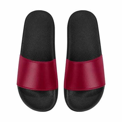 Uniquely You Womens Slide Sandals / Burgundy Red