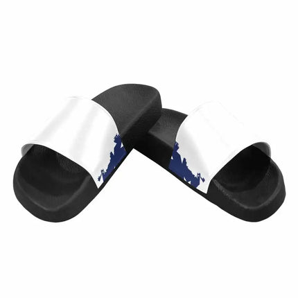 Uniquely You Womens Slide Sandals / Stars and Stripes Print