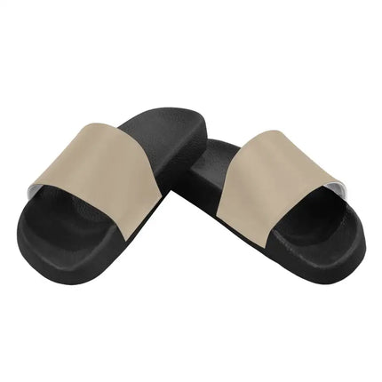 Uniquely You Womens Slides / Flip-Flop Sandals - Dark Beige