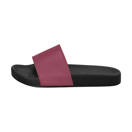 Uniquely You Womens Slides / Flip-Flop Sandals - Dark Red