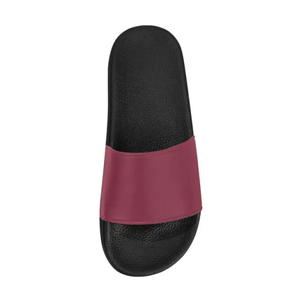 Uniquely You Womens Slides / Flip-Flop Sandals - Dark Red