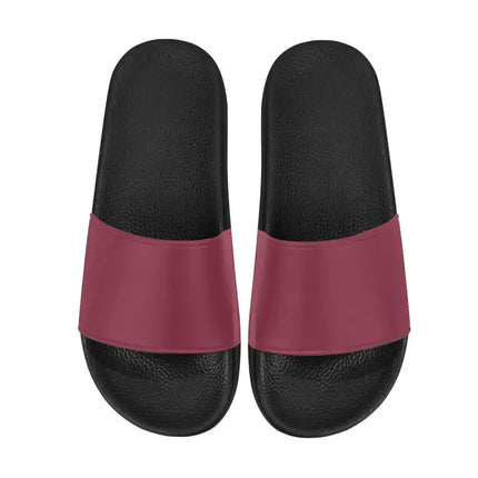 Uniquely You Womens Slides / Flip-Flop Sandals - Dark Red