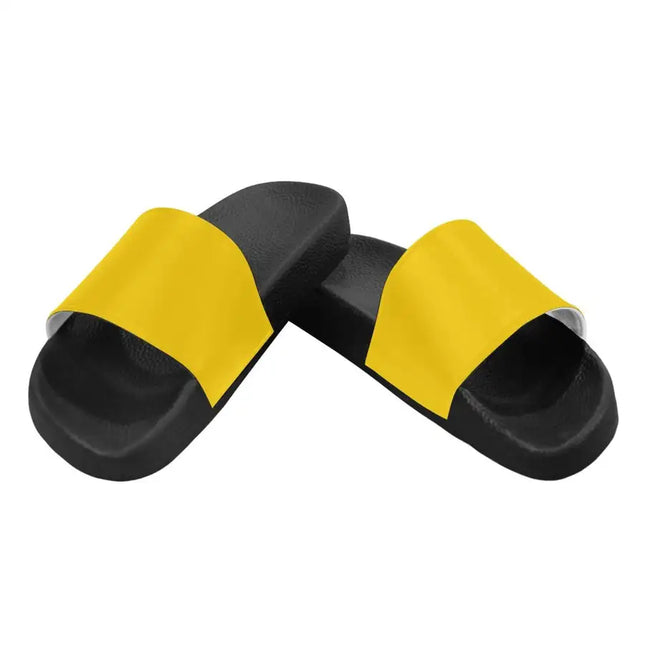 Sandalias chanclas / chanclas para mujer Uniquely You - Amarillo dorado