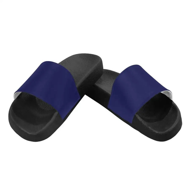 Sandalias chanclas / chanclas para mujer Uniquely You - Azul medianoche