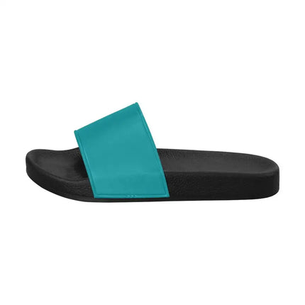 Uniquely You Womens Slides / Flip-Flop Sandals - Teal Green