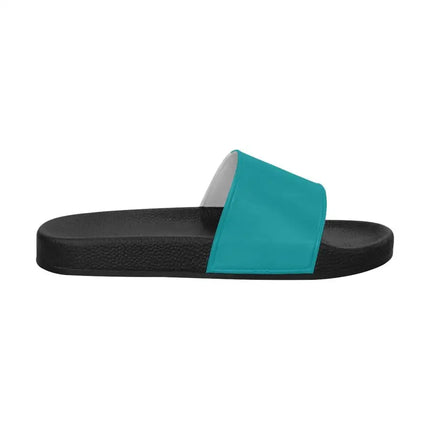 Uniquely You Womens Slides / Flip-Flop Sandals - Teal Green