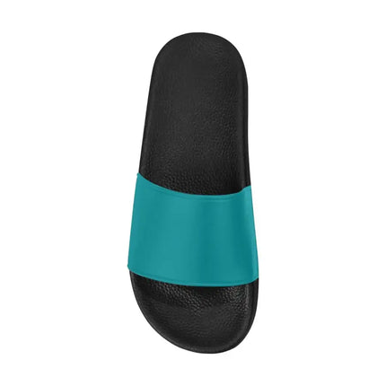 Uniquely You Womens Slides / Flip-Flop Sandals - Teal Green