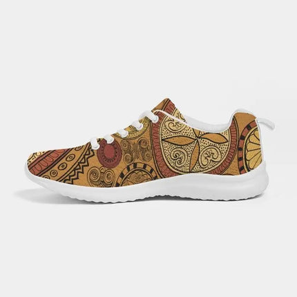 Uniquely You Womens Sneakers - Brown Paisley Style Canvas Sports Shoes / Running