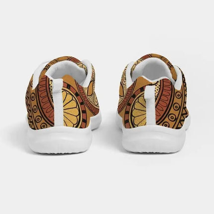 Uniquely You Womens Sneakers - Brown Paisley Style Canvas Sports Shoes / Running