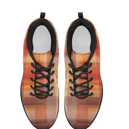 Uniquely You Womens Sneakers, Geometric Brown and Black Running Shoes