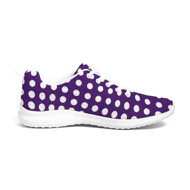 Zapatillas de deporte para mujer Uniquely You - Zapatos deportivos de lona con lunares morados / Correr