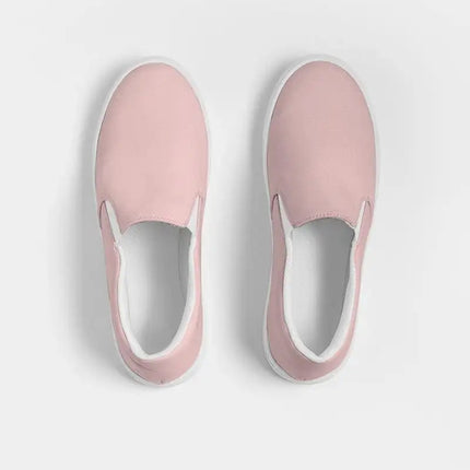Uniquely You Womens Sneakers - Rose Pink Slip-On Canvas Sports Shoes