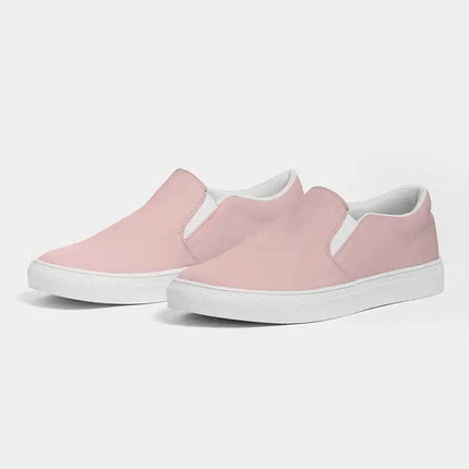 Uniquely You Womens Sneakers - Rose Pink Slip-On Canvas Sports Shoes