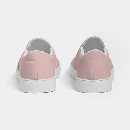 Uniquely You Womens Sneakers - Rose Pink Slip-On Canvas Sports Shoes