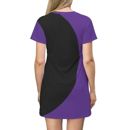Uniquely You Womens T-Shirt Dress / Curve Side - Purple