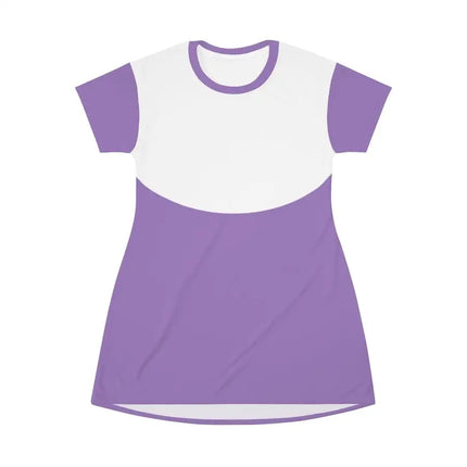 Uniquely You Womens T-Shirt Dress / Top Curve White - Lavender