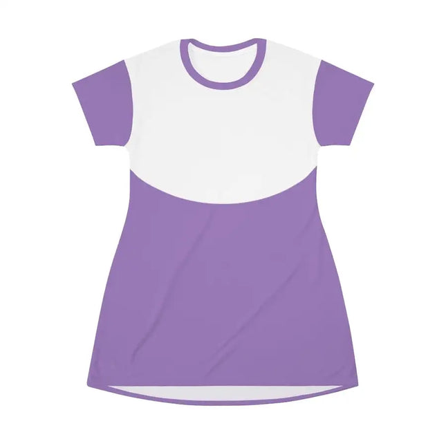 Uniquely You Womens T-Shirt Dress / Top Curve White - Lavender