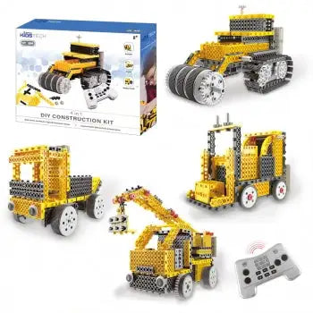 Vivitar KidsTech DIY 4 in 1 Construction Vehicle Kit - vickiescloset