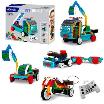 Vivitar KidsTech 4-in-1 RC Construction Vehicles Kit - vickiescloset