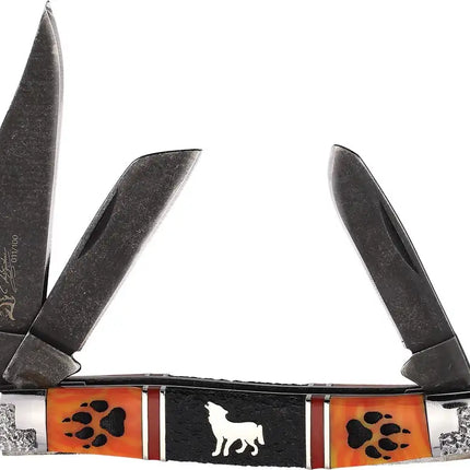 Yellowhorse Wolftrax Stockman Pocket Knife