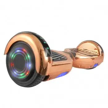 Hoverboard en cromo oro rosa con altavoces Bluetooth